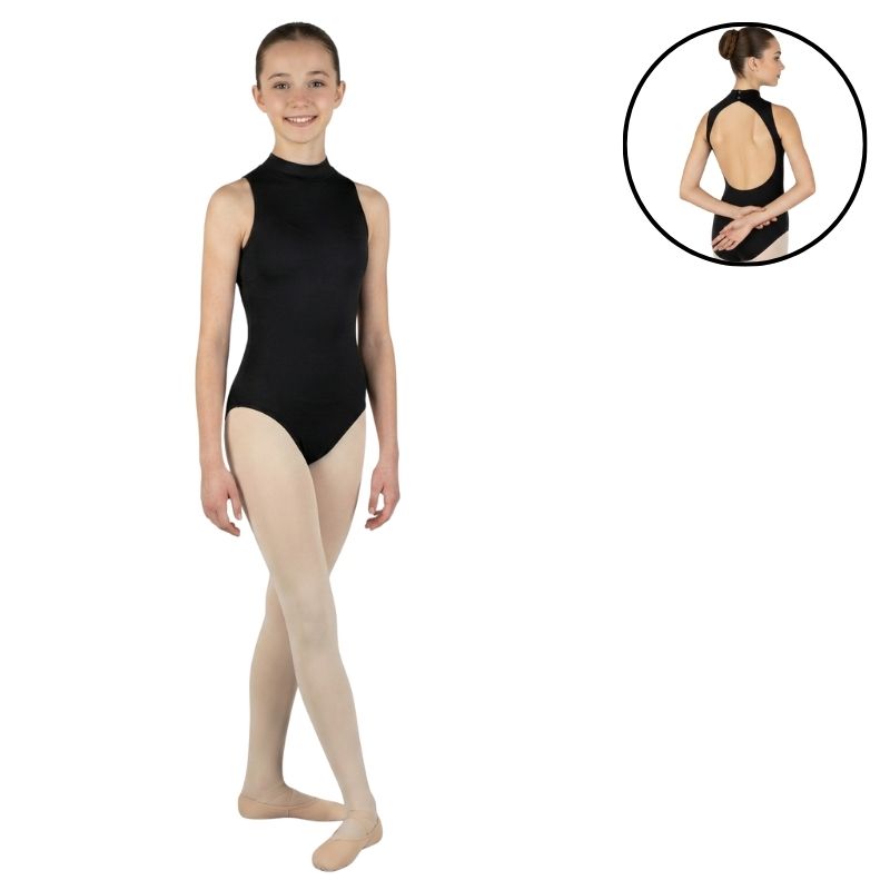 Body Danza a Collo Alto con Schiena Scoperta - B510