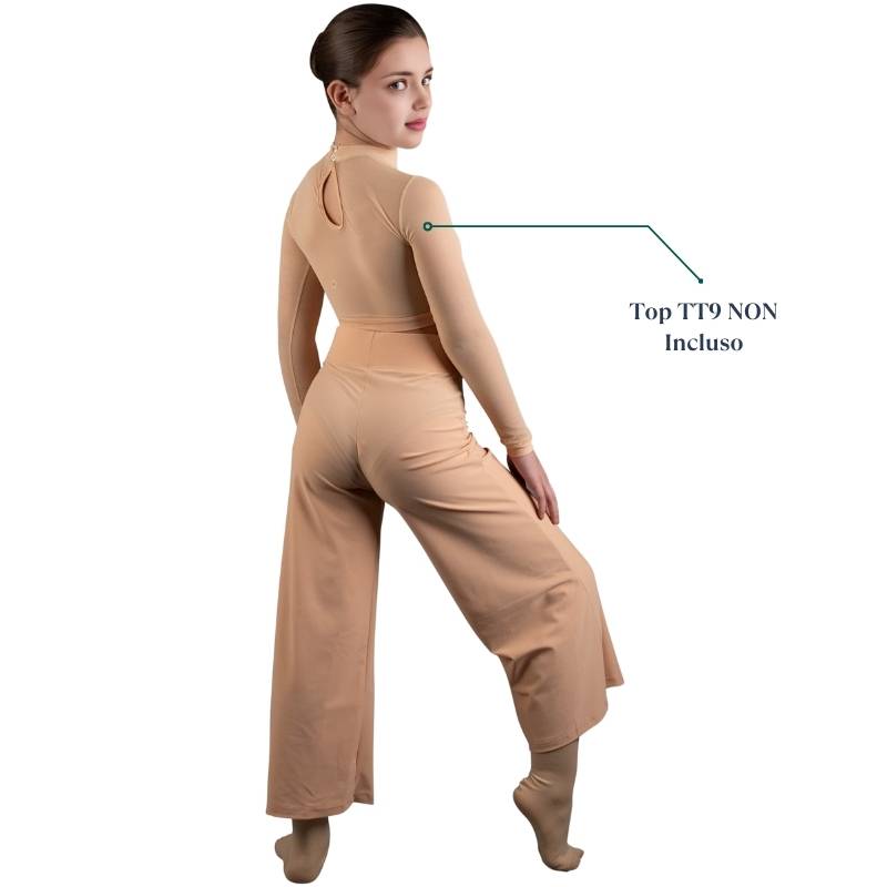 Pantaloni a Vita Alta con Gamba Ampia - PL1