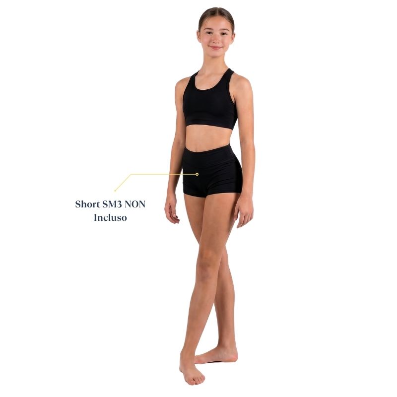 Top Corto Sportivo con Schiena a Vogatore - TT7