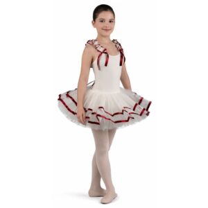 Tutù Fata Rubino con Rouche e Nastri in Raso - TU2605S