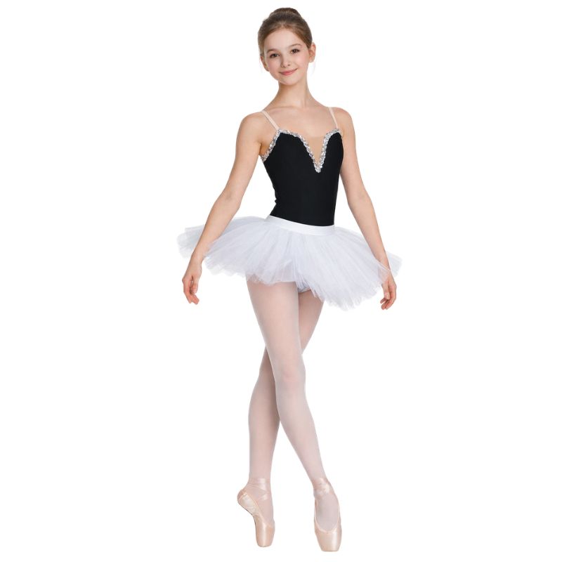 Tutulette con corpino a cuore e gonna corta strutturata – vista posteriore