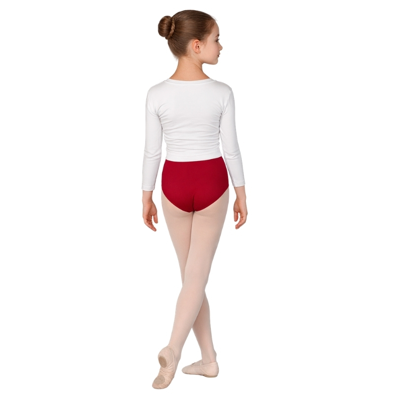 Maglioncino a Incrocio con Maniche Lunghe - Comfort per la Danza – vista posteriore