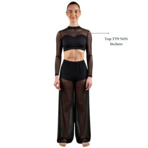 Pantalone da Danza a Gamba Ampia con Culotte Integrata - PL3 MIRAGE