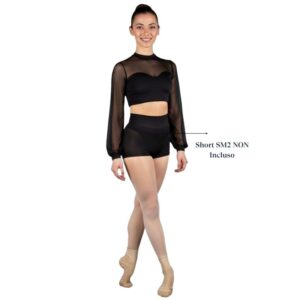 Top in Rete Trasparente con Maniche Ampie - TT10