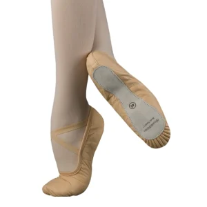 Scarpette Danza in Pelle Altrovedanza Precurvate Senza Laccetti - Tendu L1