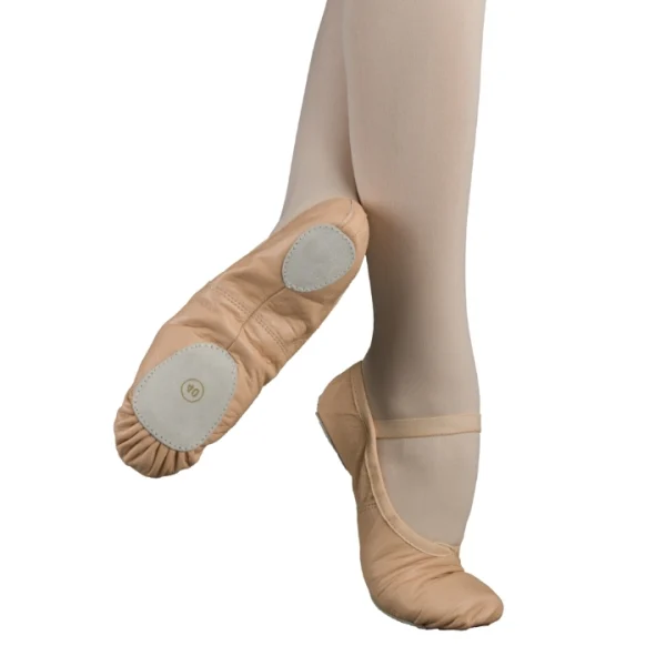 Mezze Punte Danza in Pelle con Soletta Spezzata - SL3