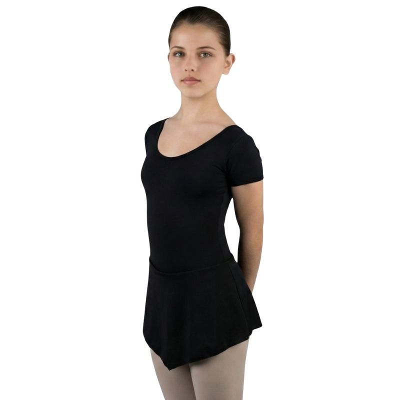 Body Danza con Manica Corta e Fiocco sulla Schiena - SK210 - immagine 3