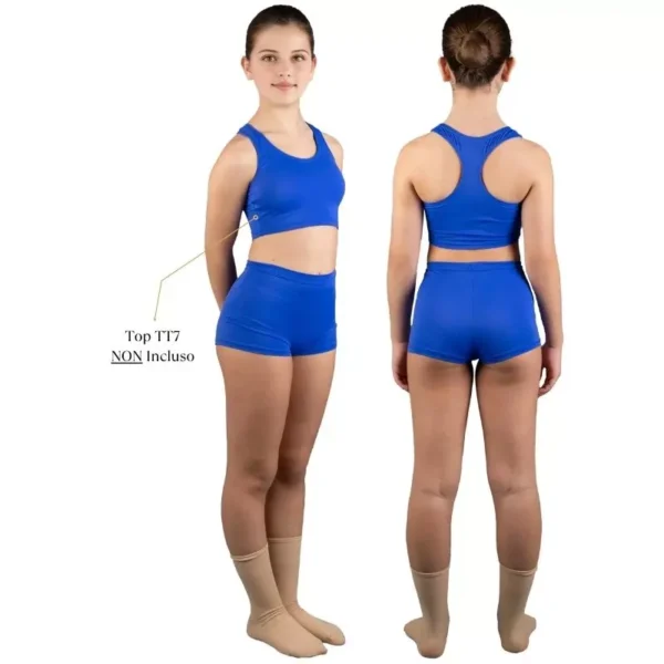 Short Elasticizzati Aderenti per Danza e Ginnastica - SM3