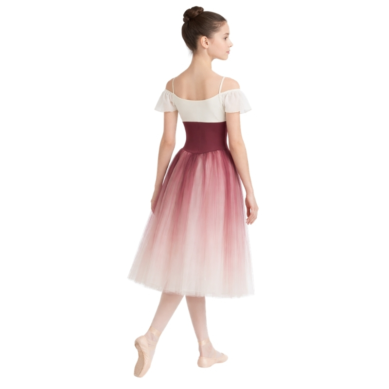 Tutù Degas con corpino bicolore e allacciatura frontale – vista posteriore