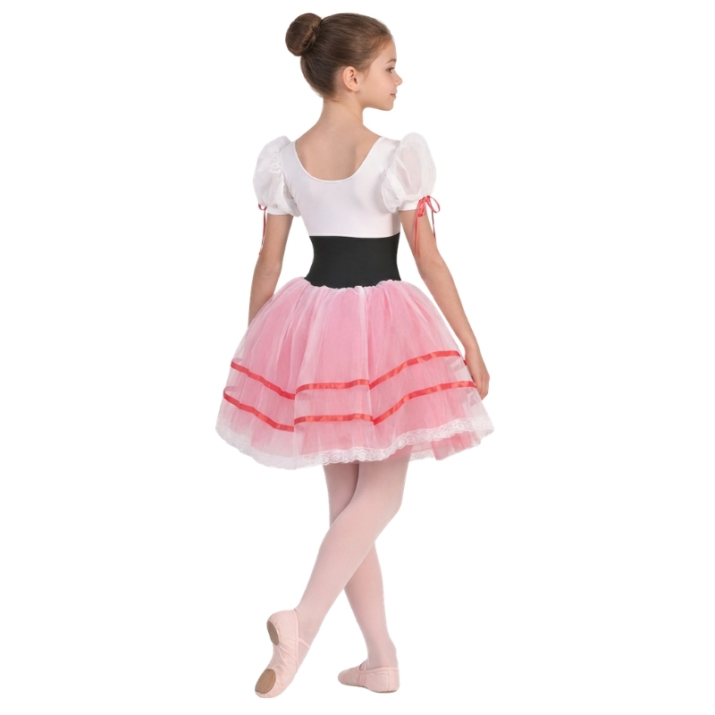 Costume folkloristico da danza con grembiule decorativo – vista posteriore