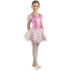 TU4001 Tutù Bubble Con Microrete A Pois Mano Velluto E Sottogonna In Doppio Tulle Rigido