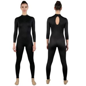 TRX6 Miyuki: Tuta da Danza Intera con Manica 3/4 e Collo Alto