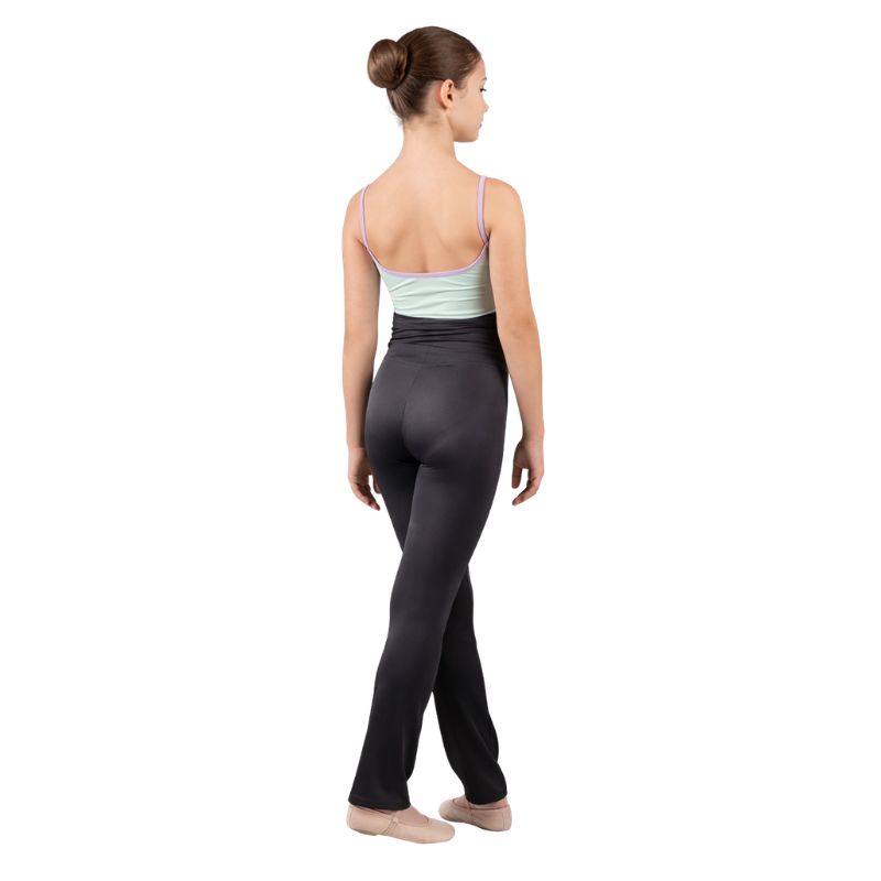 Pantaloni Elasticizzati con Arriccio in Vita per Danza – vista posteriore