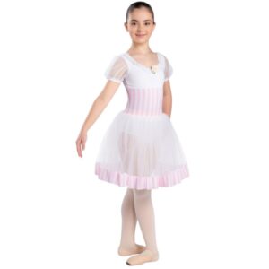 Tutù Degas Raymonda con Maniche a Sbuffo e Fantasia a Strisce - ATD6