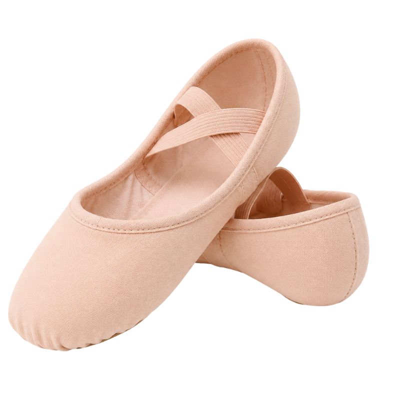 Flexia - Split Sole (Tela/Canvas)/Skin Pink - Stretch – vista posteriore