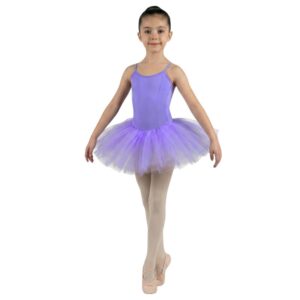 Tutù Classico con Bretelle Sottili e 6 Veli di Tulle Rigido - TB6B