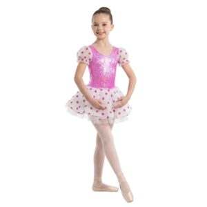 TU4001 Tutù Bubble Con Microrete A Pois Mano Velluto E Sottogonna In Doppio Tulle Rigido