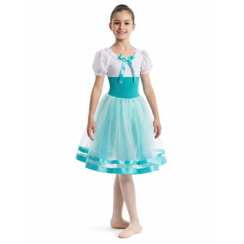 ATD8 Tiffany: Tutù Degas con 5 Veli e Corpino Bicolore