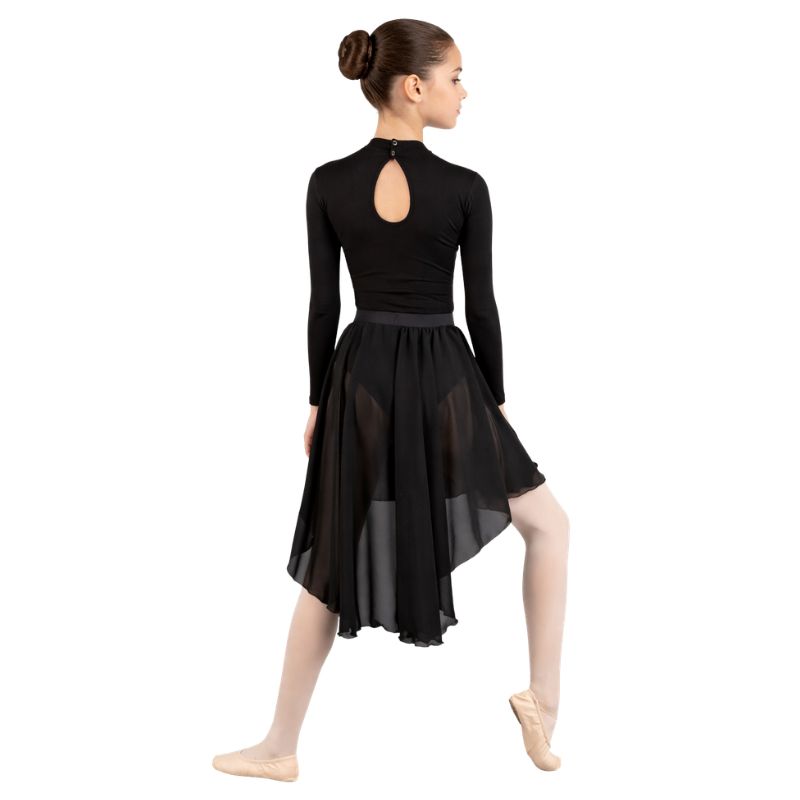 Gonna Asimmetrica: Stile e Movimento per la Danza – vista posteriore