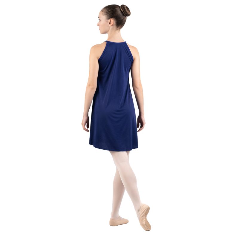 Abito Danza Smanicato Lunghezza Mezza Coscia – vista posteriore