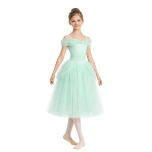 Tutù Degas con maniche corte e gonna in tulle – vista frontale