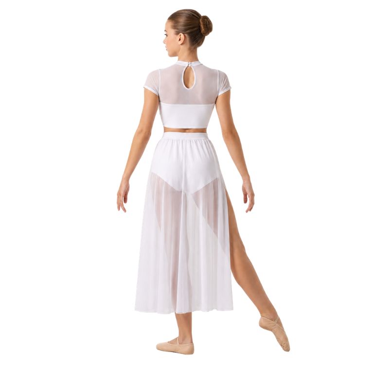 Top da Danza con Inserto Trasparente TT13 | Altrovedanza – vista posteriore