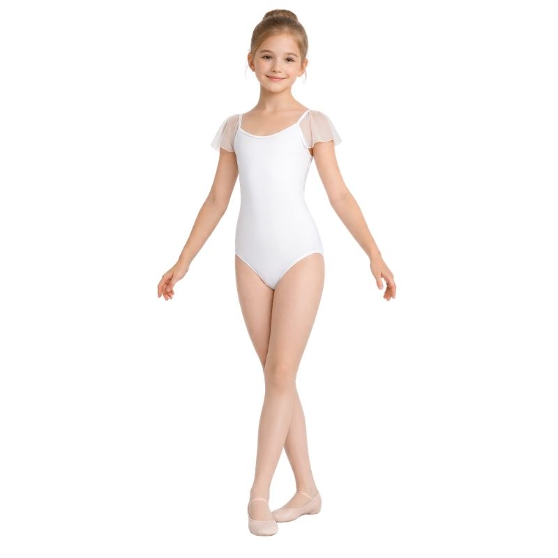 Body 'Velo' con Maniche in chiffon – vista frontale