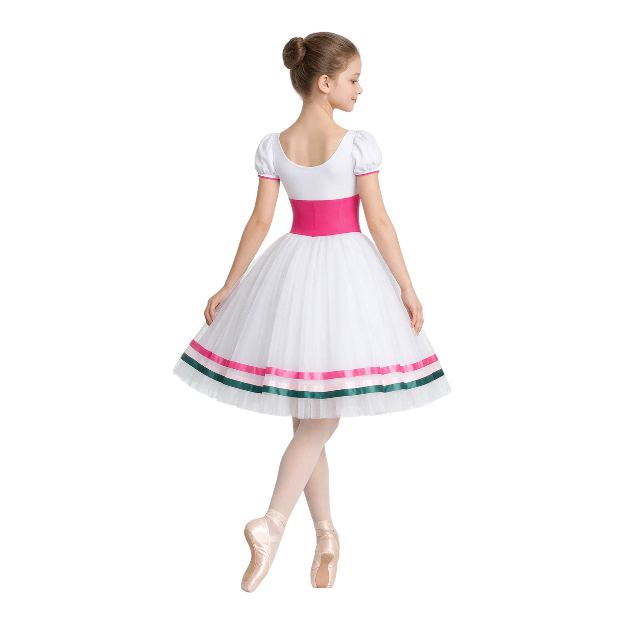 Tutù Degas con corpino allacciato e gonna a strati – ATD130 – vista posteriore