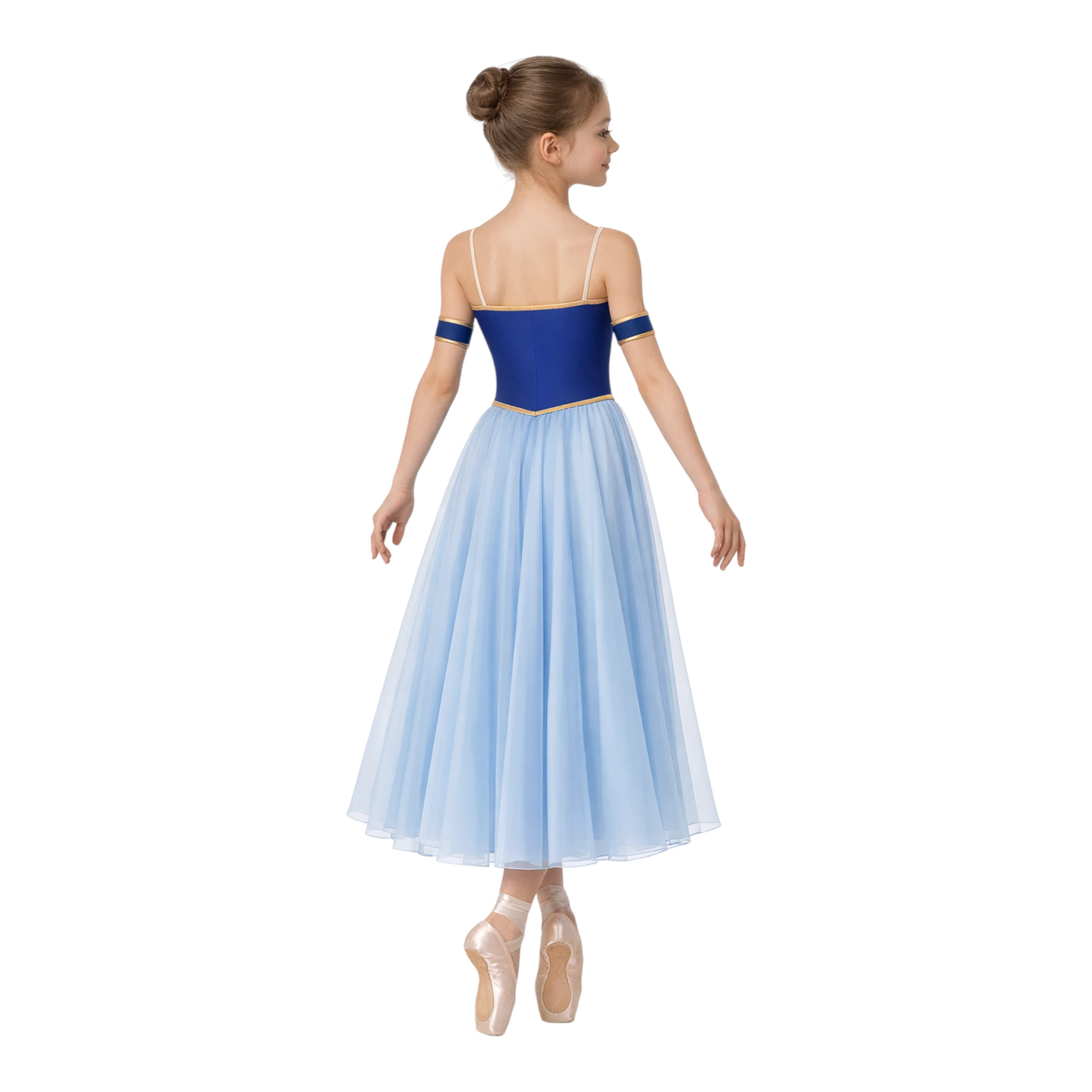 Costume da scena con corpino a cuore e gonna lunga in tulle – vista posteriore