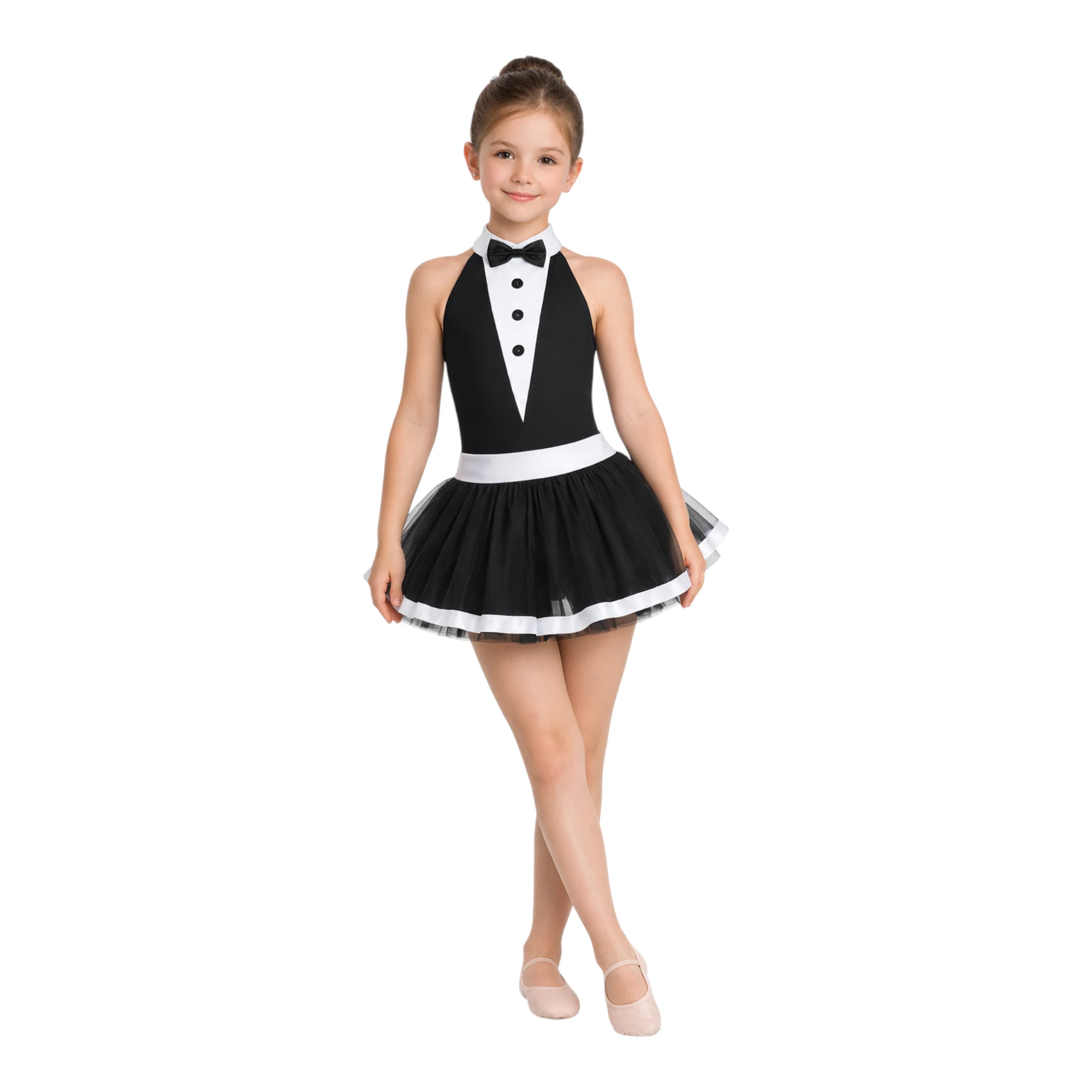 Abito Broadway con gonna ampia JS003 – vista frontale