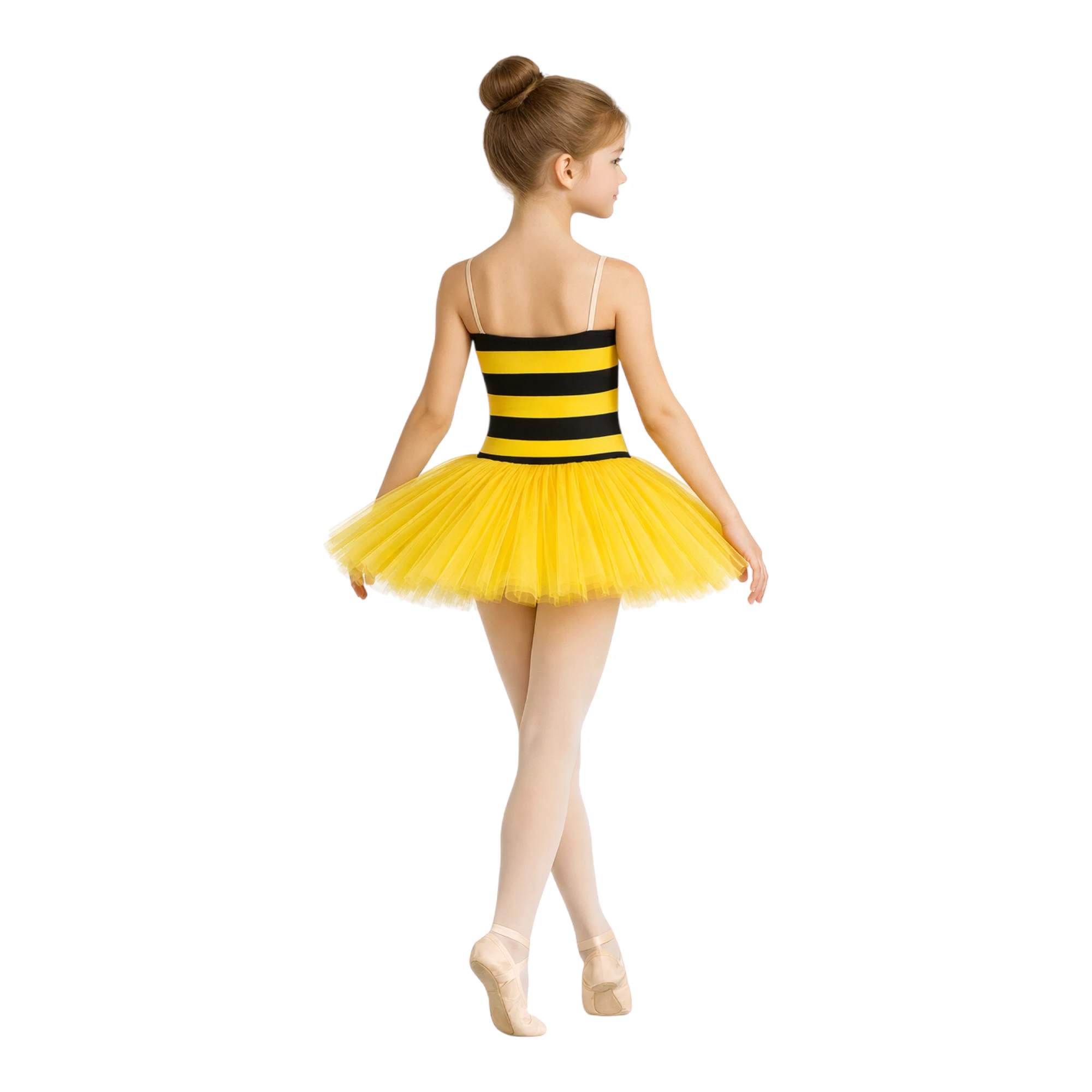 Tutù danza a tema ape con gonna in tulle – TMT001 – vista posteriore