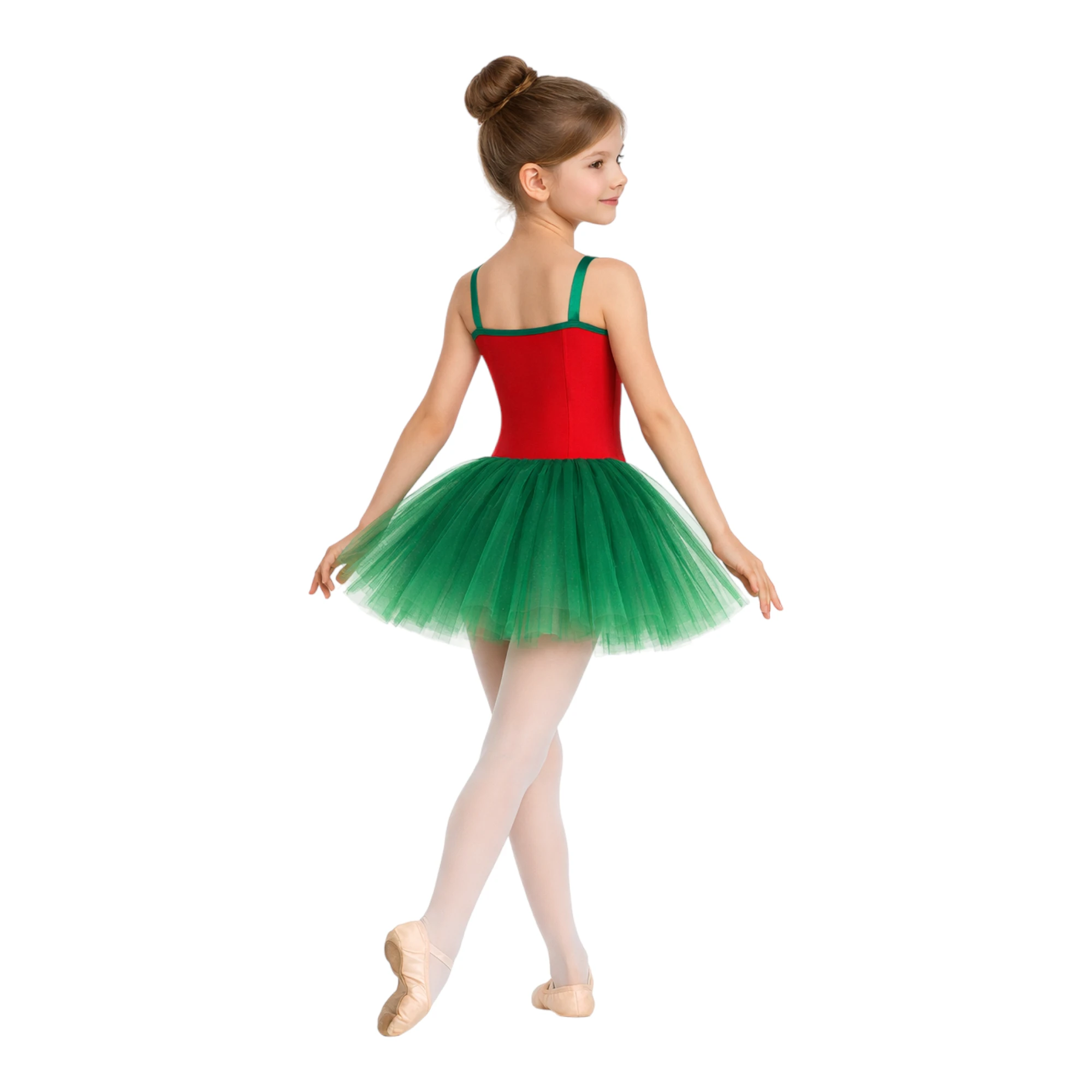 Costume danza a tema Polichinelle con inserto frontale – TMT002 – vista posteriore