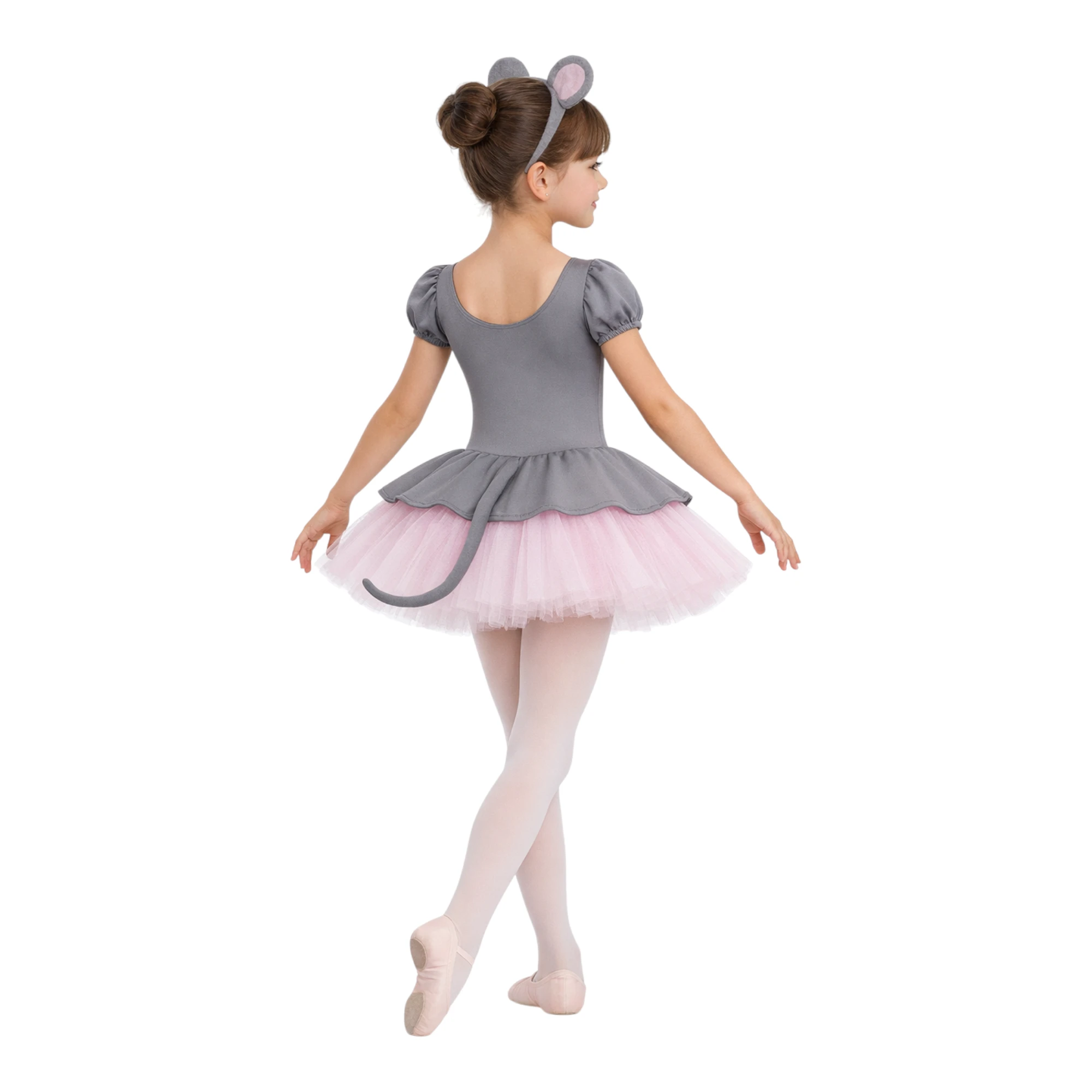 Costume danza a tema topolina con orecchie decorative – TMT003 – vista posteriore