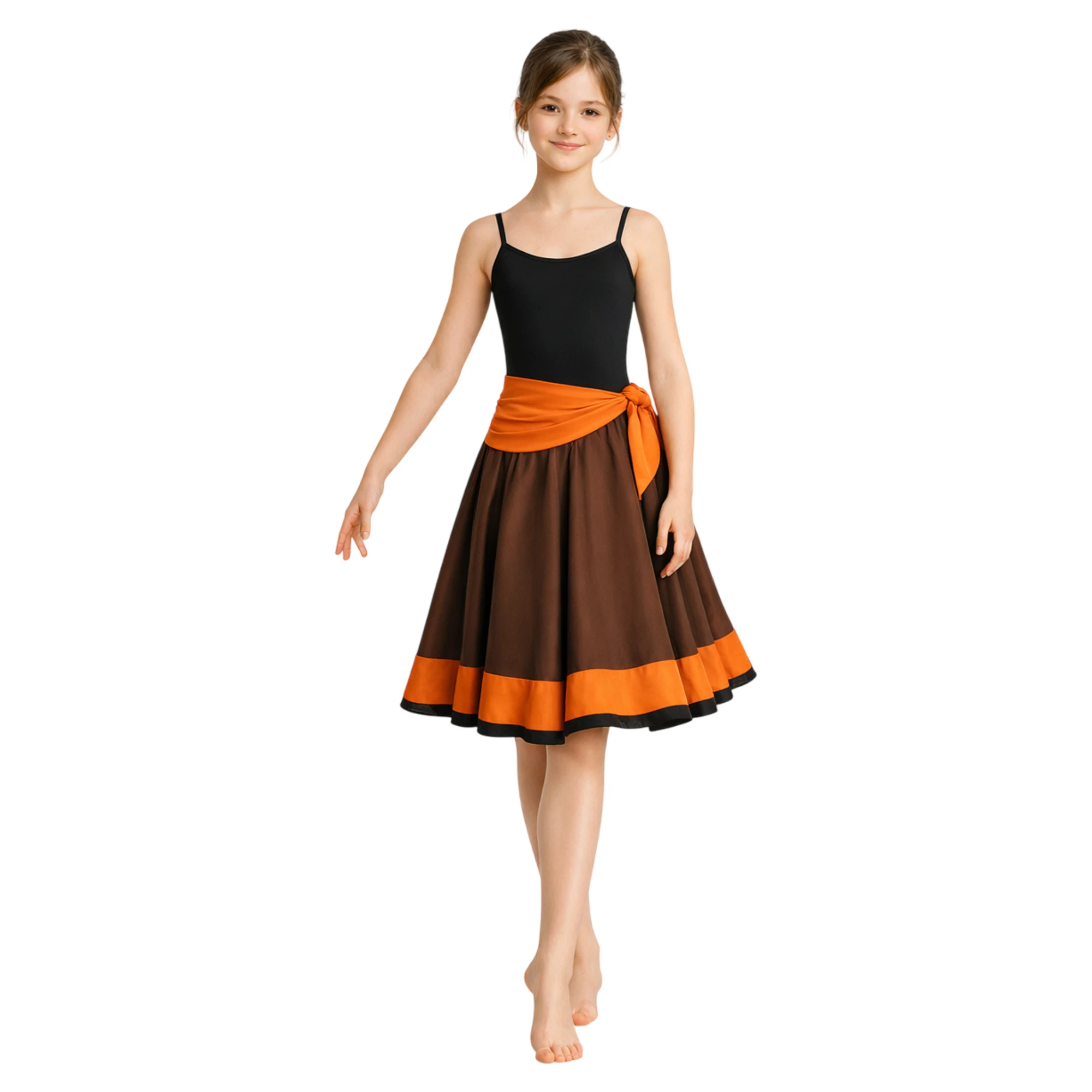 Immagine del prodotto SK736 nei colori Marrone, Arancio Lycra.