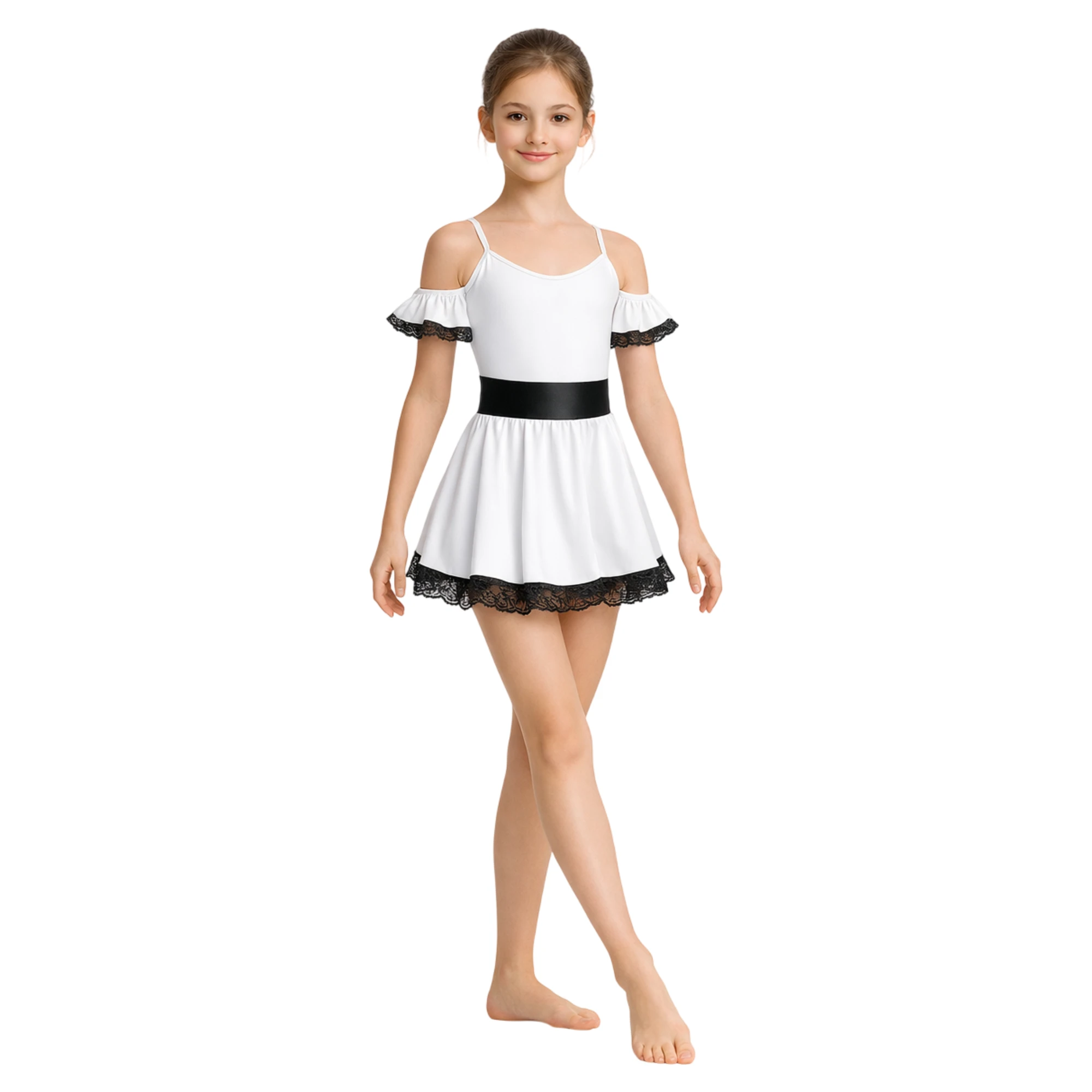 Immagine del prodotto SK734 nei colori Bianco, Nero Lycra.