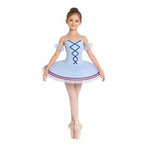 Tutù di danza classica con volant in chiffon e doppia bordatura – TU4044 – vista frontale