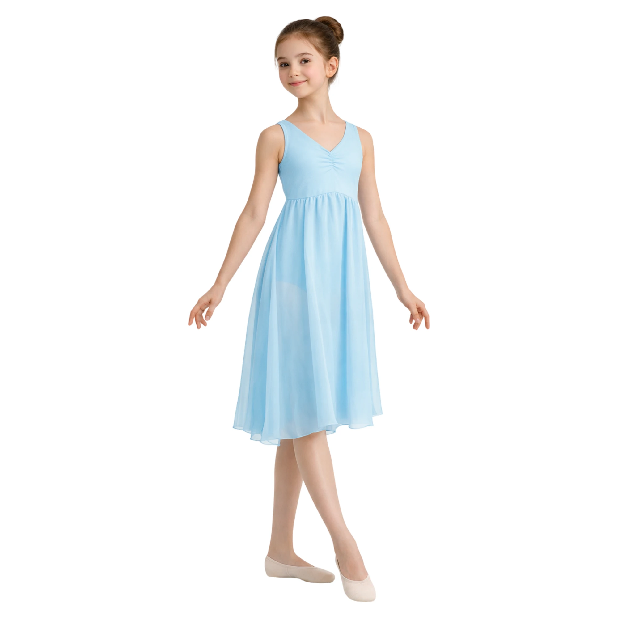 Abito da Danza in Stile Impero con Scollo a V | GTX227 GTX227 – Mentos-Lycra