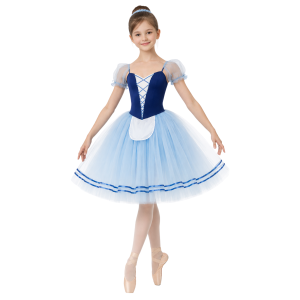 Costume da balletto con grembiule e maniche a sbuffo – vista frontale