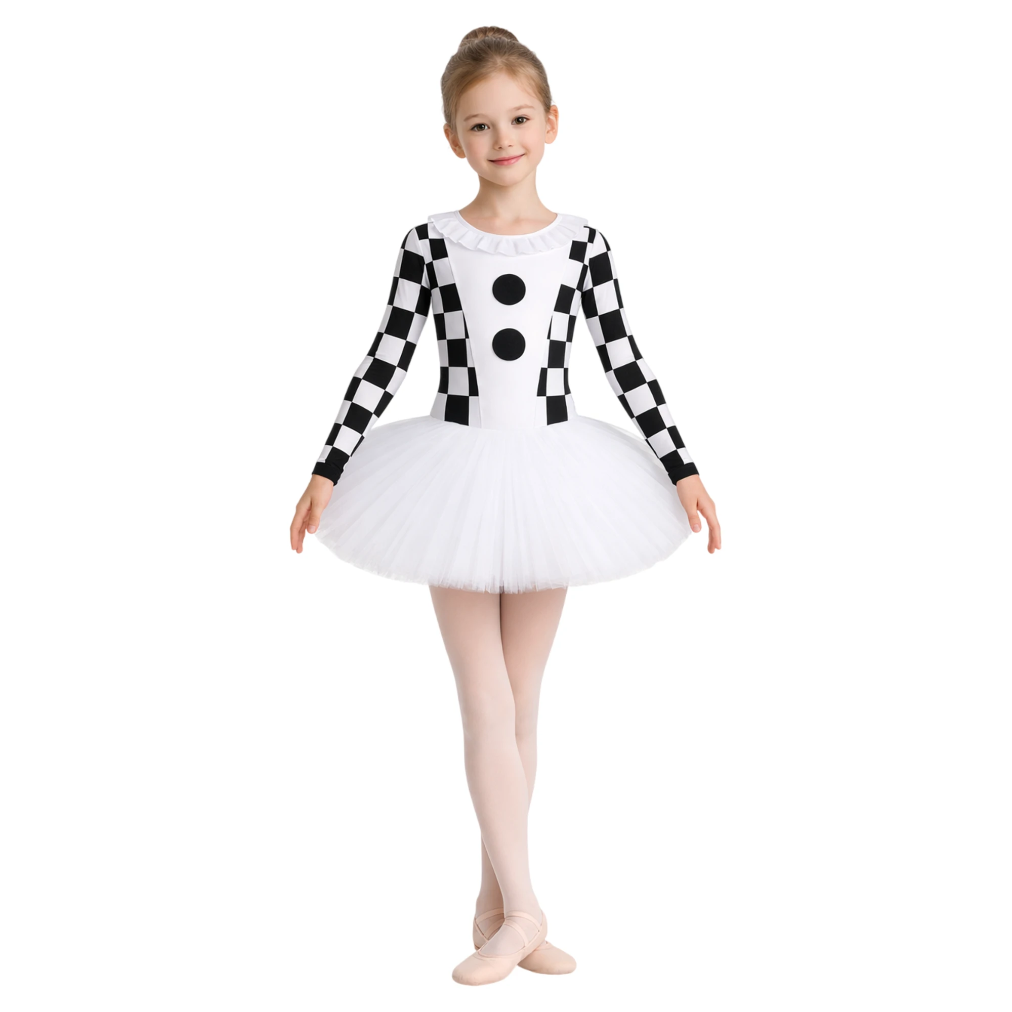 Costume Arlecchino con Maniche a Scacchi | TMT010 – vista frontale