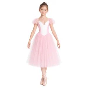 Tutù Degas ATD134 Rosa Confetto con pannello centrale Bianco – vista frontale