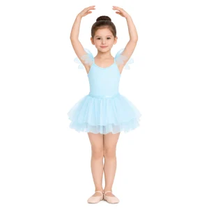 Tutù da danza Libellula TU4023 in Celeste-Lycra, vista frontale