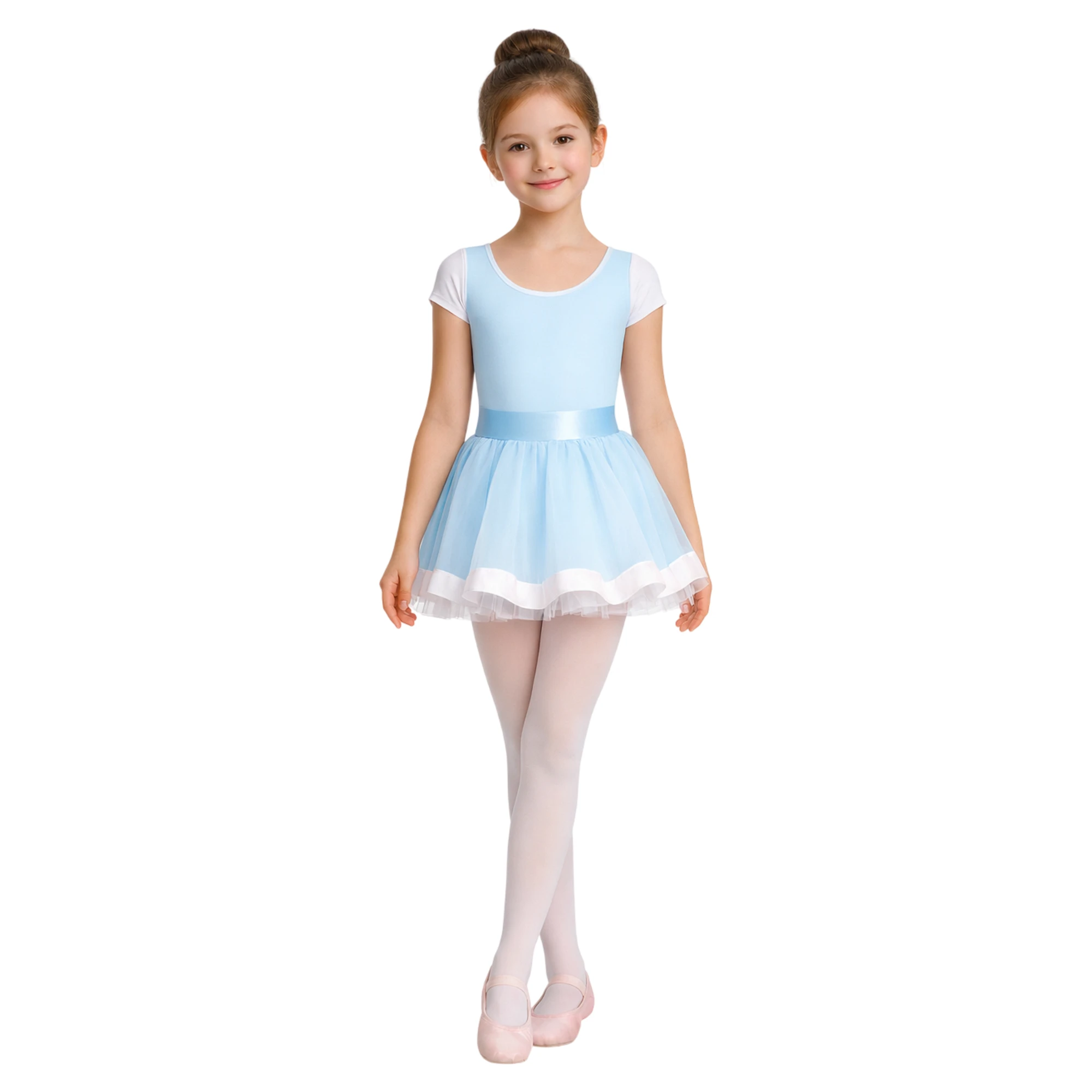 TU4009 celeste-bianco Lycra