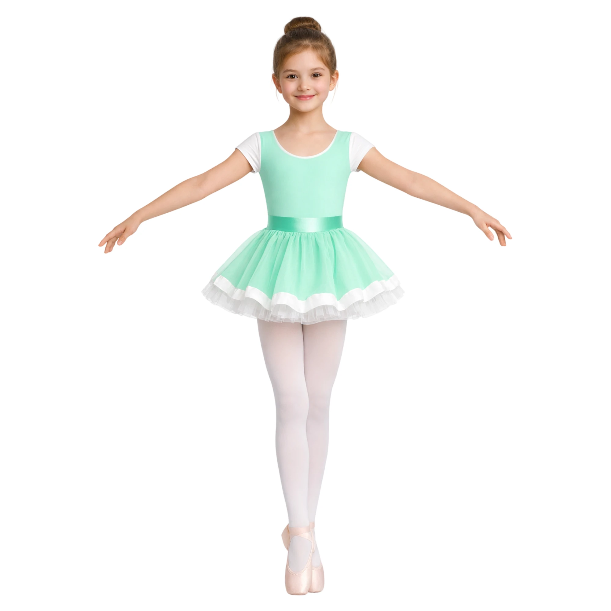 TU4009 verde-mentos-bianco Lycra